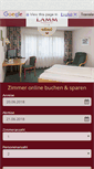 Mobile Screenshot of hotelrestaurantlamm.de